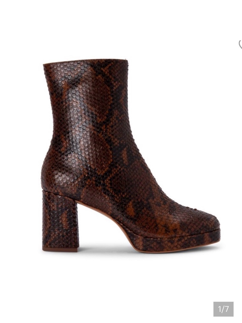 Dolce Vita Eden Snakeskin Leather Booties